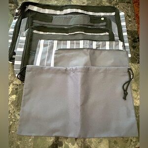 🆕Organized Travel Packing DSW Exclusive 6 Piece Set Navy White Stripes SEALED